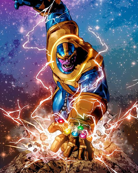 mikedeodatojr: “Thanos - Colors by Rain ” Marvel Comic Universe, Marvel ...