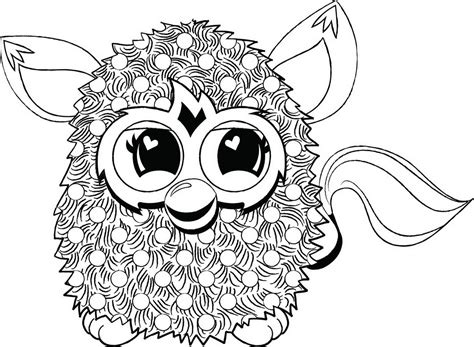 Furby Coloring pages . Print for free fantastic animals