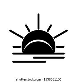 Sunrise Icon Vector Design Template Stock Vector (Royalty Free) 1538581106