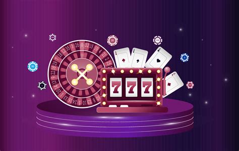 Casino 3d cover, slot machines and roulette with cards, Scene background art. Vector ...