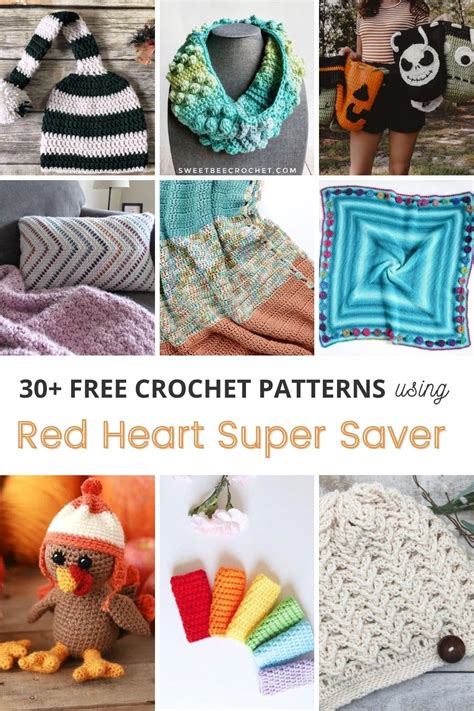 30+ Free Crochet Patterns Using Red Heart Super Saver - sigoni macaroni