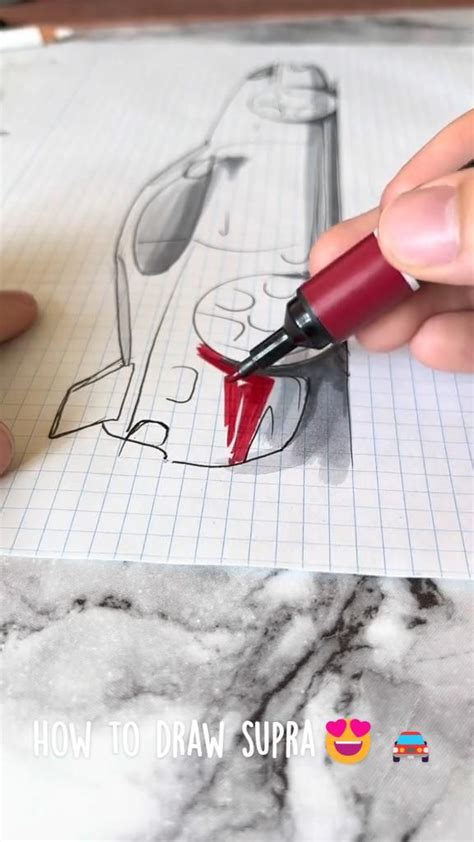 How to draw supra😍🚘 | Drawing tutorial | Drawing tutorial, Book art ...