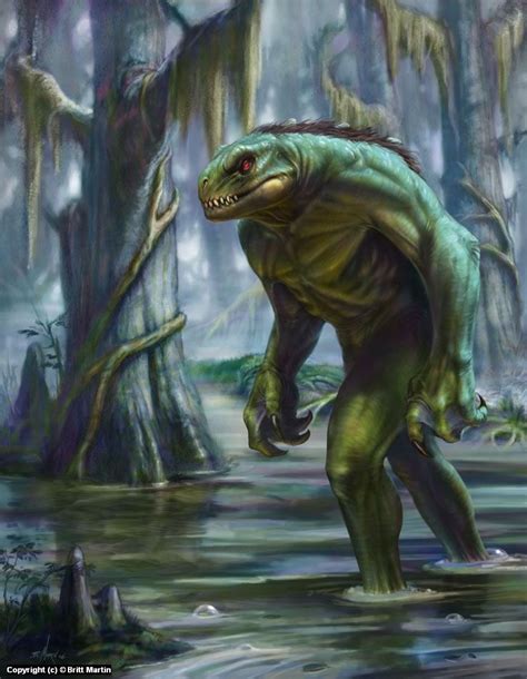 Lizardman of Scape Ore Swamp | Swamp creature, Fantasy creatures, Fantasy monster