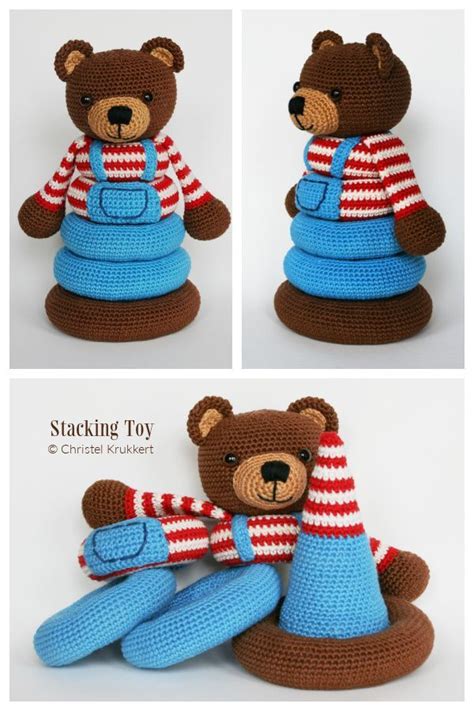 Fun Baby Stacking Toys Crochet Patterns - DIY Magazine | Crochet baby ...