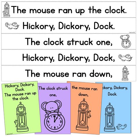 Hickory Dickory Dock Printables | Top Teacher