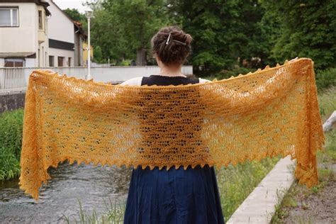 Wheat fields – Tunisian crochet lace rectangle shawl pattern – Yarnandy