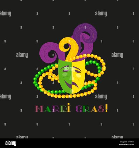 Mardi Gras celebration symbols Stock Vector Image & Art - Alamy