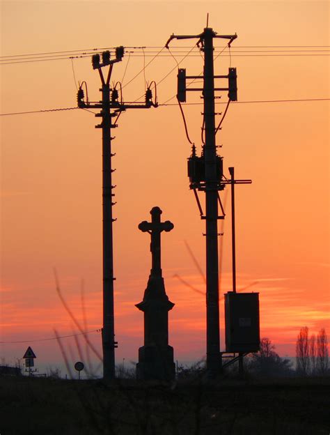 Electricity And Cross Free Stock Photo - Public Domain Pictures