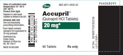 Accupril - FDA prescribing information, side effects and uses