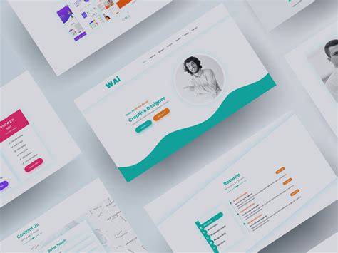 CV Resume Personal Portfolio Template by Tauhid Hasan on Dribbble