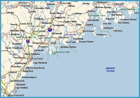 Maine Subway Map - TravelsFinders.Com