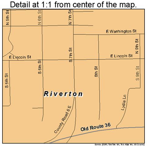 Riverton Illinois Street Map 1764486