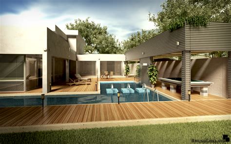 Modern House at Day by BrunoLollato on DeviantArt