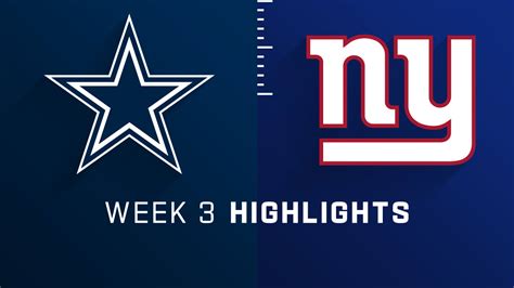 Dallas Cowboys vs. New York Giants highlights | Week 3