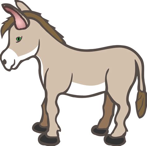 Free Clipart Of A donkey