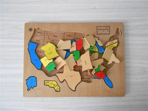 Wooden Map Of United States - Map