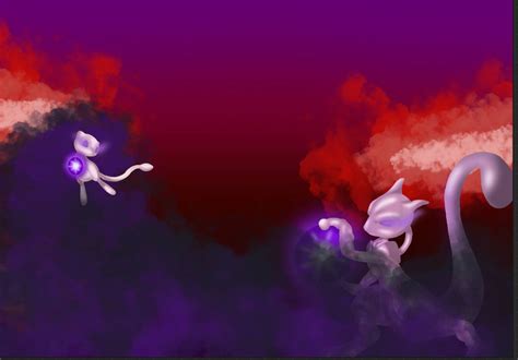 Mew vs Mewtwo by derpyHerobrine on DeviantArt