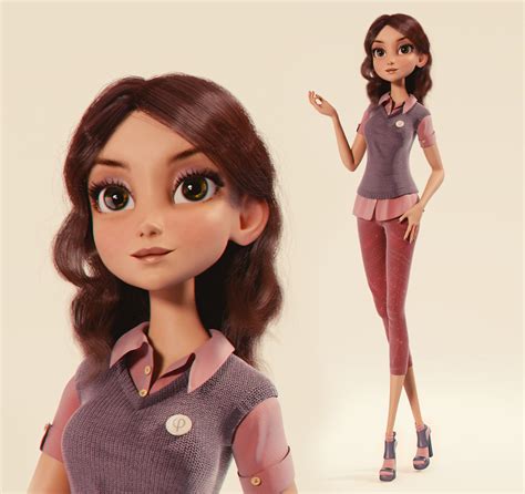 Image: Amy - BlenderNation | Character design girl, Character design ...