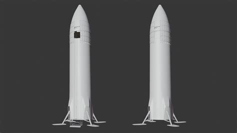 SpaceX Starship Moon Lander - Artemis 3 - 3D model | CGTrader