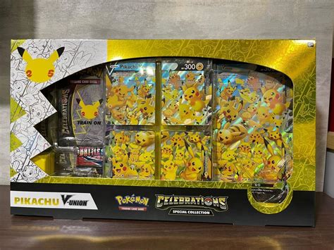 Pokemon TCG Celebrations Special Collection Pikachu V Union Box 25th ...