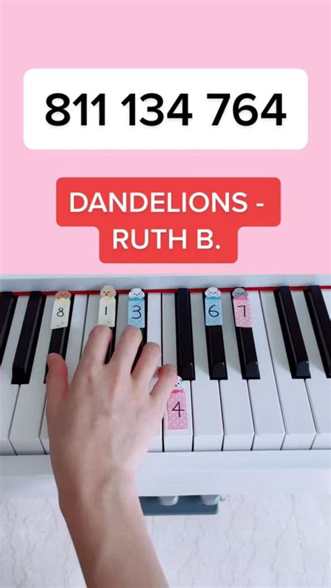 Dandelions - Ruth B. (Piano Tutorial) #easypianotutorial | Piano ...