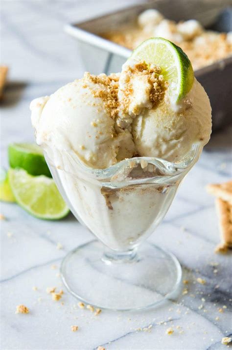 Key Lime Pie Ice Cream - Recipe Girl