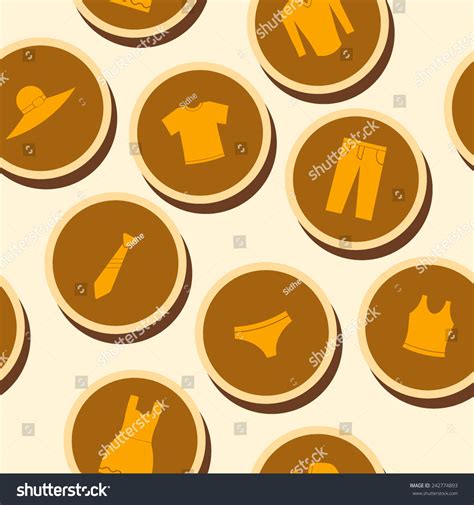 Seamless Background Garments Your Design Stock Vector (Royalty Free) 242774893 | Shutterstock