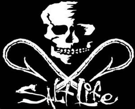 Salt Life Hooked Skull 7 Signature "silver" UV Rated Vinyl Medium Decal for sale online | eBay ...