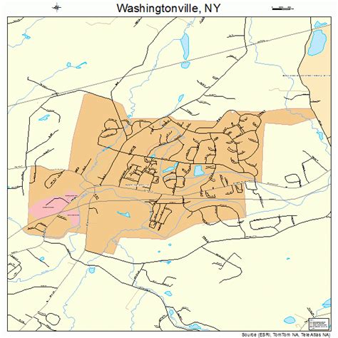 Washingtonville New York Street Map 3678465