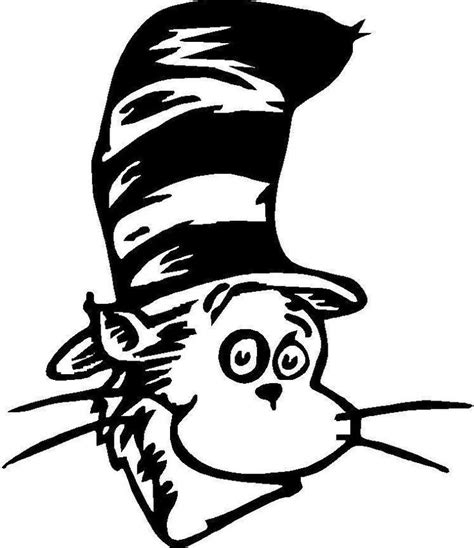 Dr Seuss Cat In The Hat FREE SVG | Seuss, Budget crafts, Dr seuss hat