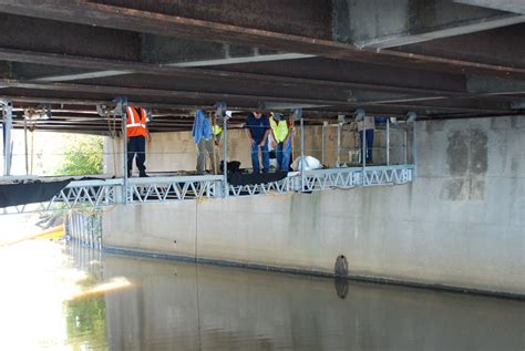 Superior Scaffold Services - Ever wonder how they do bridge repairs over water? A hanging ...