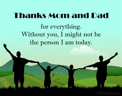 Thank You Message For Parents - Appreciation Quotes