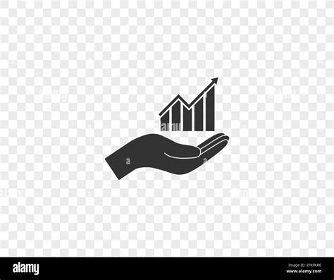 Chart, graph, growth in hand icon. Vector illustration Stock Vector Image & Art - Alamy