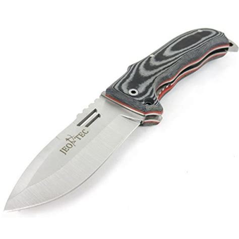 JEO-TEC N49 Bushcraft Survival Hunting Folding Knife - MOVA Stainless ...