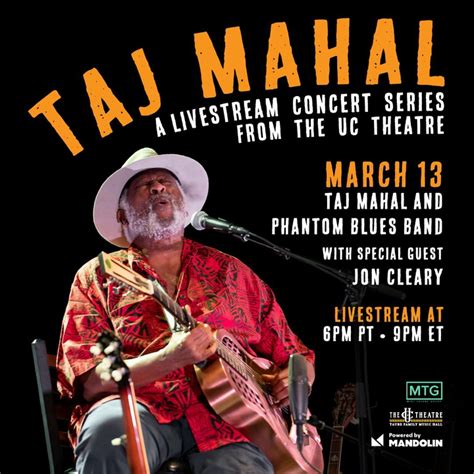 Taj Mahal’s Live Stream Concert Mar 13, 2021 | Bandsintown