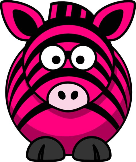 clipart pink zebra - Clip Art Library