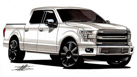 Ford Pickup Truck Drawing