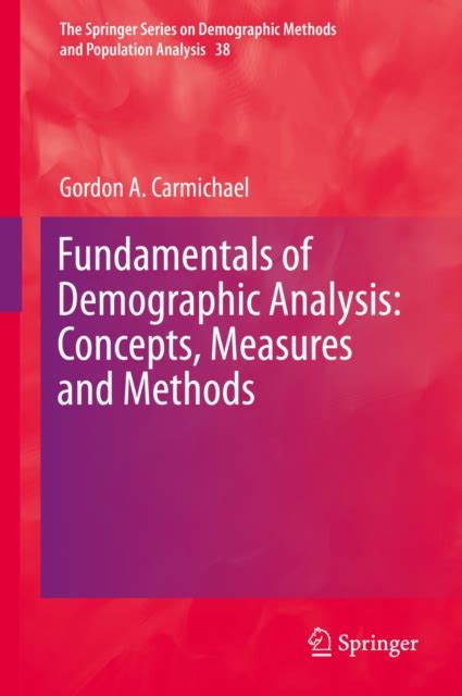 Fundamentals of Demographic Analysis: Concepts, Measures and Methods ...