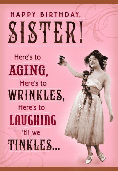 Wrinkles and Tinkles Sister Birthday Card - Greeting Cards - Hallmark