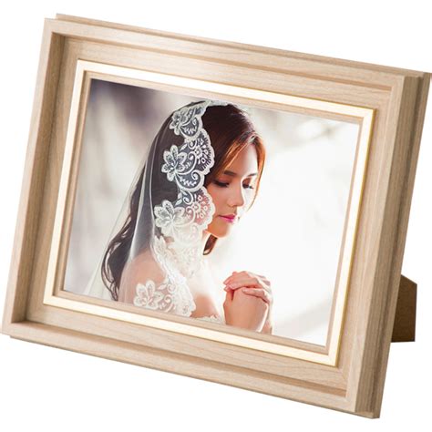 Wooden Photo Frame Transparent Glass A4 Paper size Picture Frame For ...