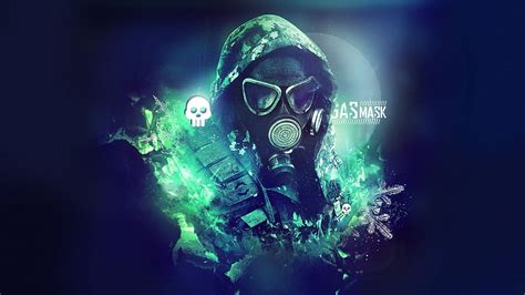 Dubstep Gas Mask , Anime Boy with Gas Mask HD wallpaper | Pxfuel