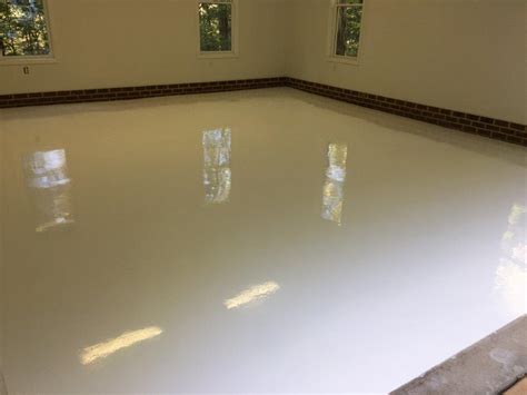 Pure white epoxy floor – The Epoxy Floor Company