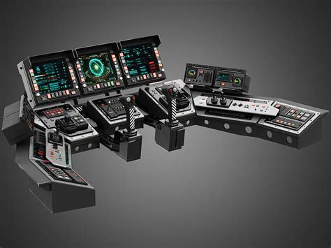 Spaceship control panel 3D model | CGTrader