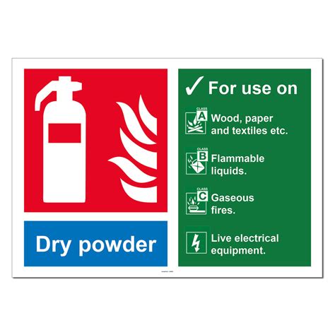 Dry Powder Fire Extinguisher Safety Sign — SG World
