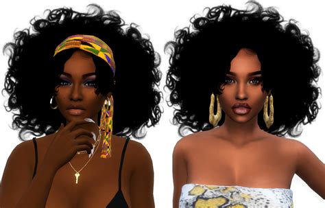 Mya Messy curly fro | Sims hair, Sims 4 black hair, Curly fro