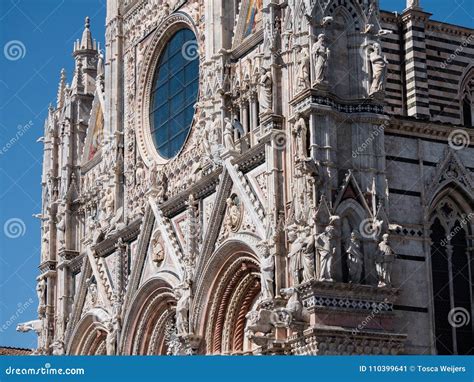 West Facade of Siena Cathedral Stock Image - Image of landmark, church: 110399641