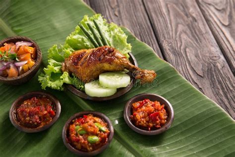 Ayam Penyet Traditional Spicy Sauce or Sambal Stock Photo - Image of vegetable, nature: 121303586