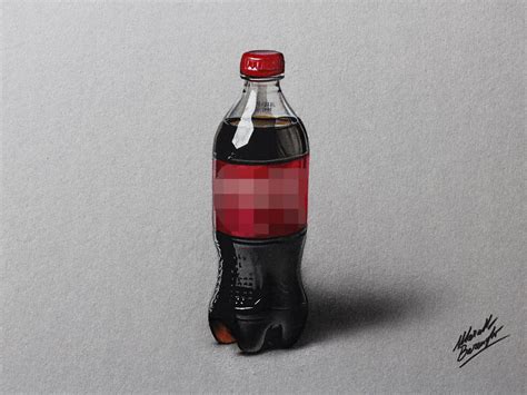 Coca-Cola plastic bottle DRAWING Marcello Barenghi by marcellobarenghi on DeviantArt