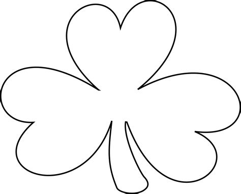 Shamrock Line Drawing at GetDrawings | Free download