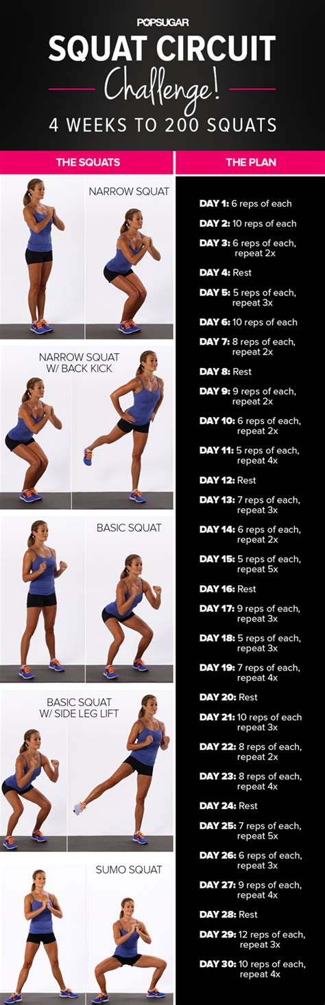 Squat Challenge Printable